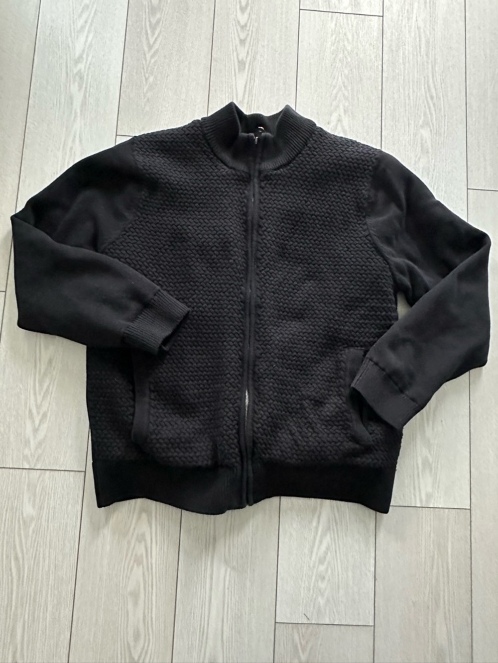 Emanuel Ungaro Black Plush Fleece Jacket XXL